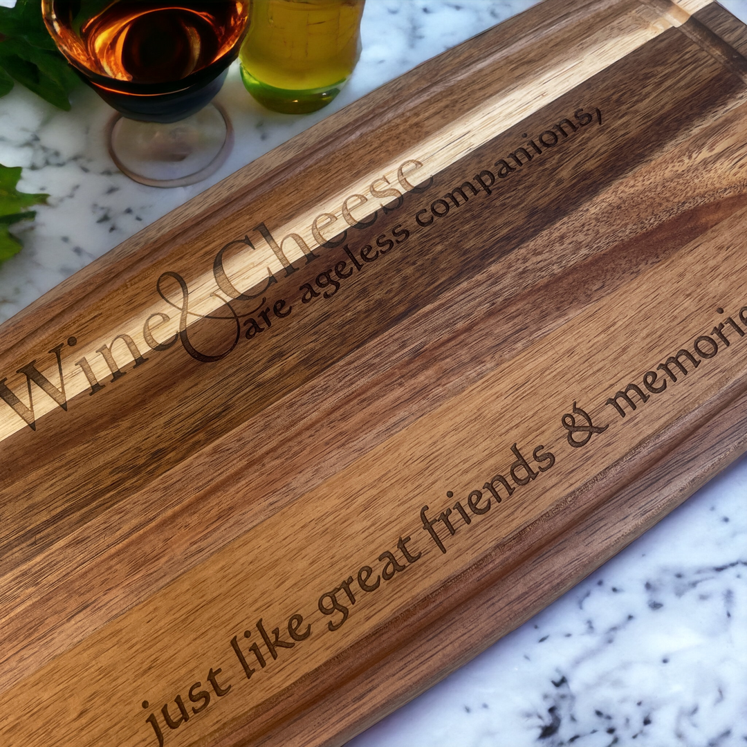 Ageless Companions - 14" Acacia Board - Premium Cutting Boards from Totally Bamboo - Just $24.95! Shop now at Pat's Monograms