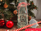 Santa's Milk Glass Bottles - Premium drinkware from Pat's Monograms - Just $12.95! Shop now at Pat's Monograms