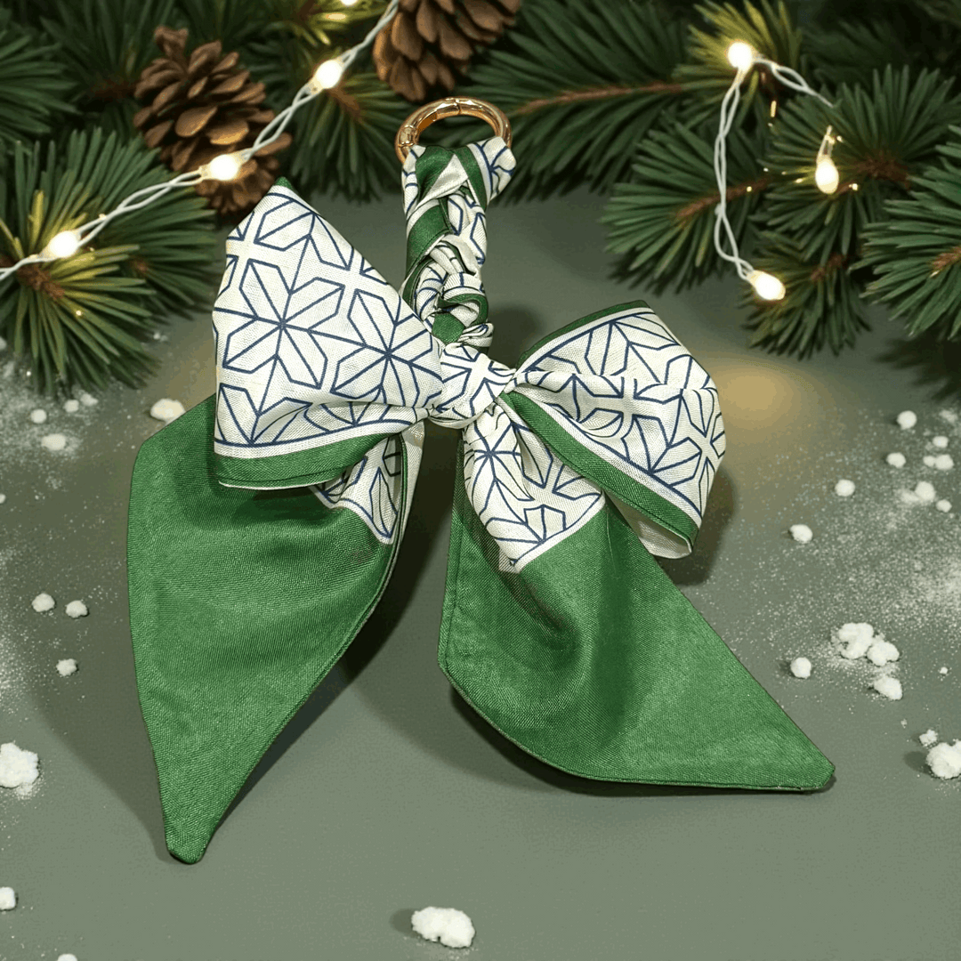 Braided Bow Bag Charm - Premium Accessories from Pat's Monograms - Just $12! Shop now at Pat's Monograms