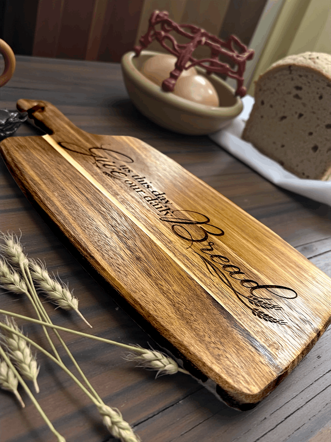 Give Us This Day - Laser Engraved Cutting Board - Premium Cutting Board from Pat's Monograms - Just $29.95! Shop now at Pat's Monograms