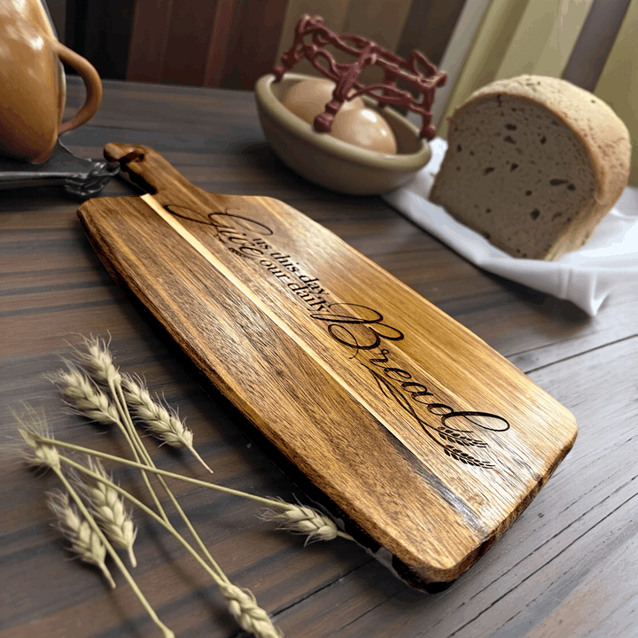 Give Us This Day - Laser Engraved Cutting Board - Premium Cutting Board from Pat's Monograms - Just $29.95! Shop now at Pat's Monograms