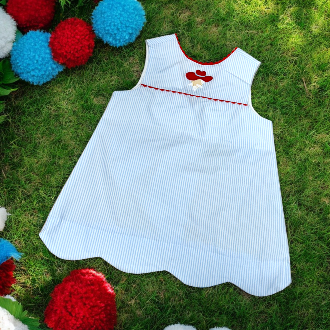 Ole Miss Rebels Scallop Dress - Premium Baby & Toddler Dresses from Krewe Kids - Just $61.95! Shop now at Pat's Monograms