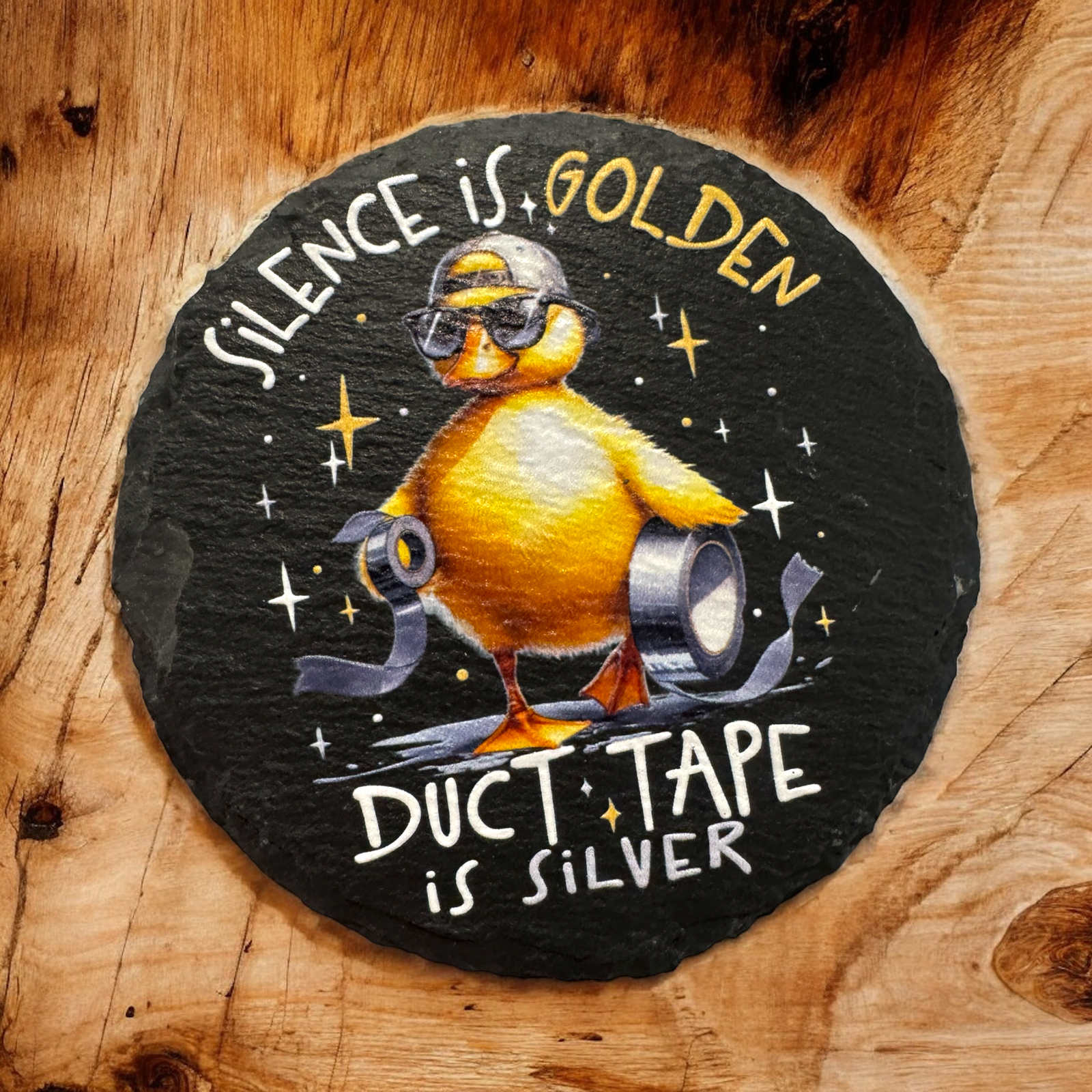 Duct Tape Coaster - Premium barware from Pat's Monograms - Just $6.50! Shop now at Pat's Monograms