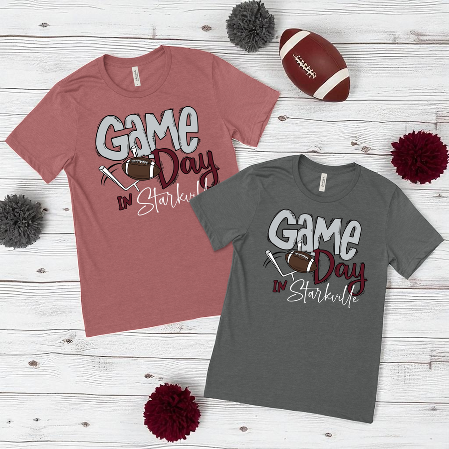 Game Day Tee - MS State - Premium T-Shirts from Pat's Monograms - Just $20! Shop now at Pat's Monograms