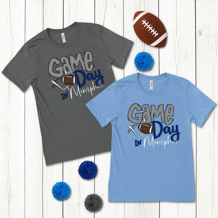 Game Day T-Shirt - Memphis - Premium Tanks and Tees from Pat's Monograms - Just $20! Shop now at Pat's Monograms
