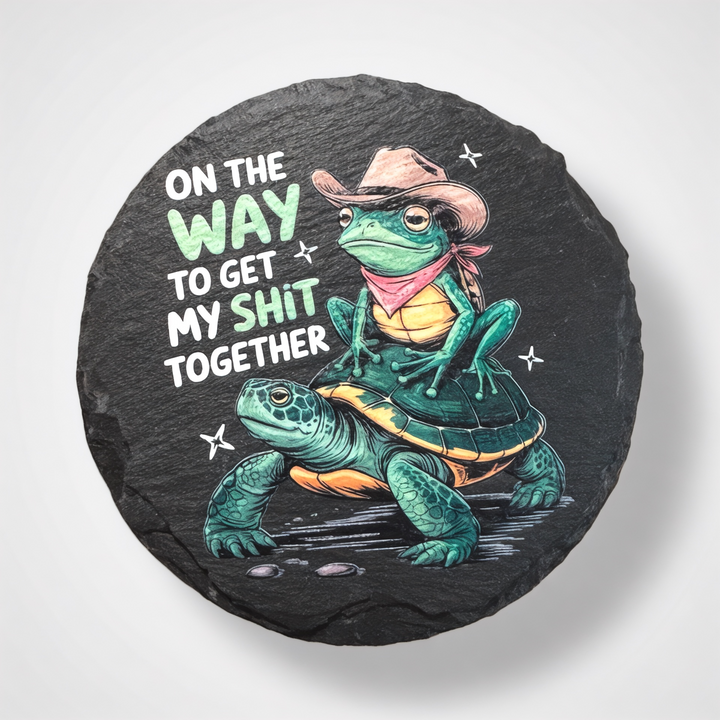 On The Way Coaster - Premium barware from Pat's Monograms - Just $6.50! Shop now at Pat's Monograms