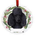 Black Poodle Ceramic Wreath Ornament - Premium Christmas Ornament from E&S Pets - Just $9.95! Shop now at Pat's Monograms