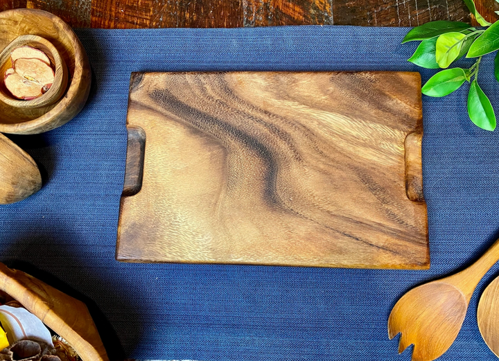 Premium, All Dark Grain Small Square End Cutting Board - Premium Cutting Boards from Tuckahoe Hardwoods - Just $29.95! Shop now at Pat's Monograms