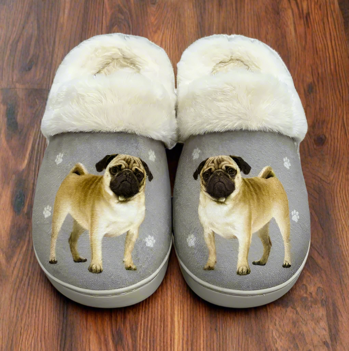 Pug Snuggs Slippers - Premium Slippers from E&S Pets - Just $24.95! Shop now at Pat's Monograms