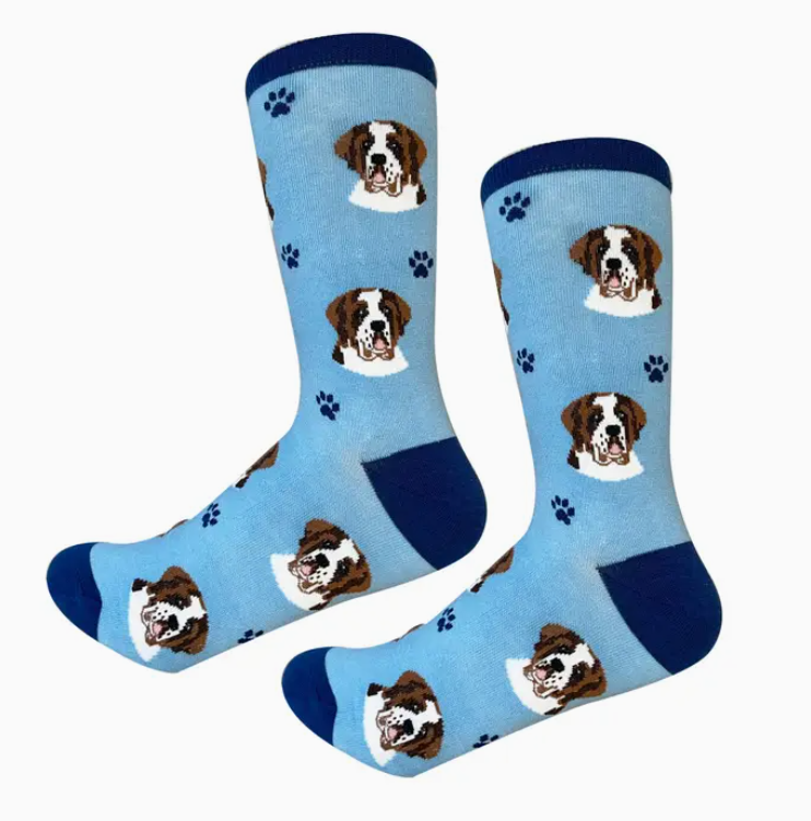 Saint Bernard Socks - Premium Socks from Sock Daddy - Just $10.95! Shop now at Pat's Monograms