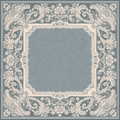 Something Blue — Steel Blue Lace Mahjong Mat - Premium Mahjong from Told in Tiles - Just $80! Shop now at Pat's Monograms