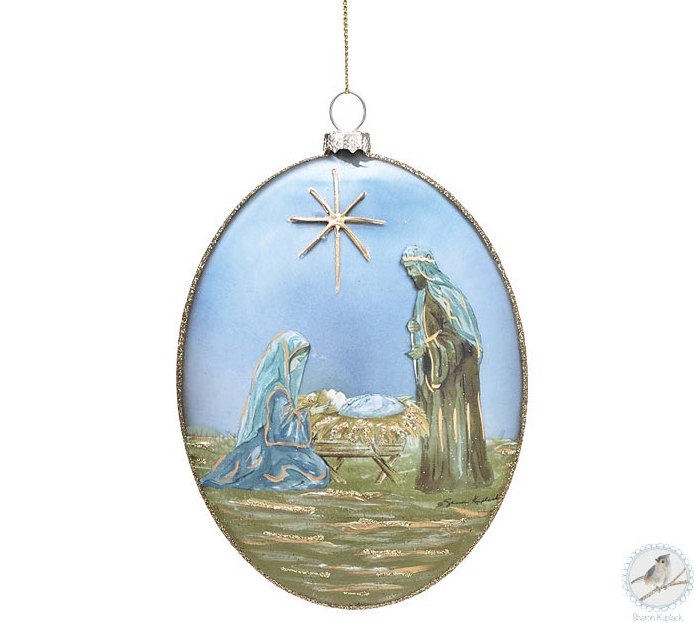 Star Above Holy Family Ornament