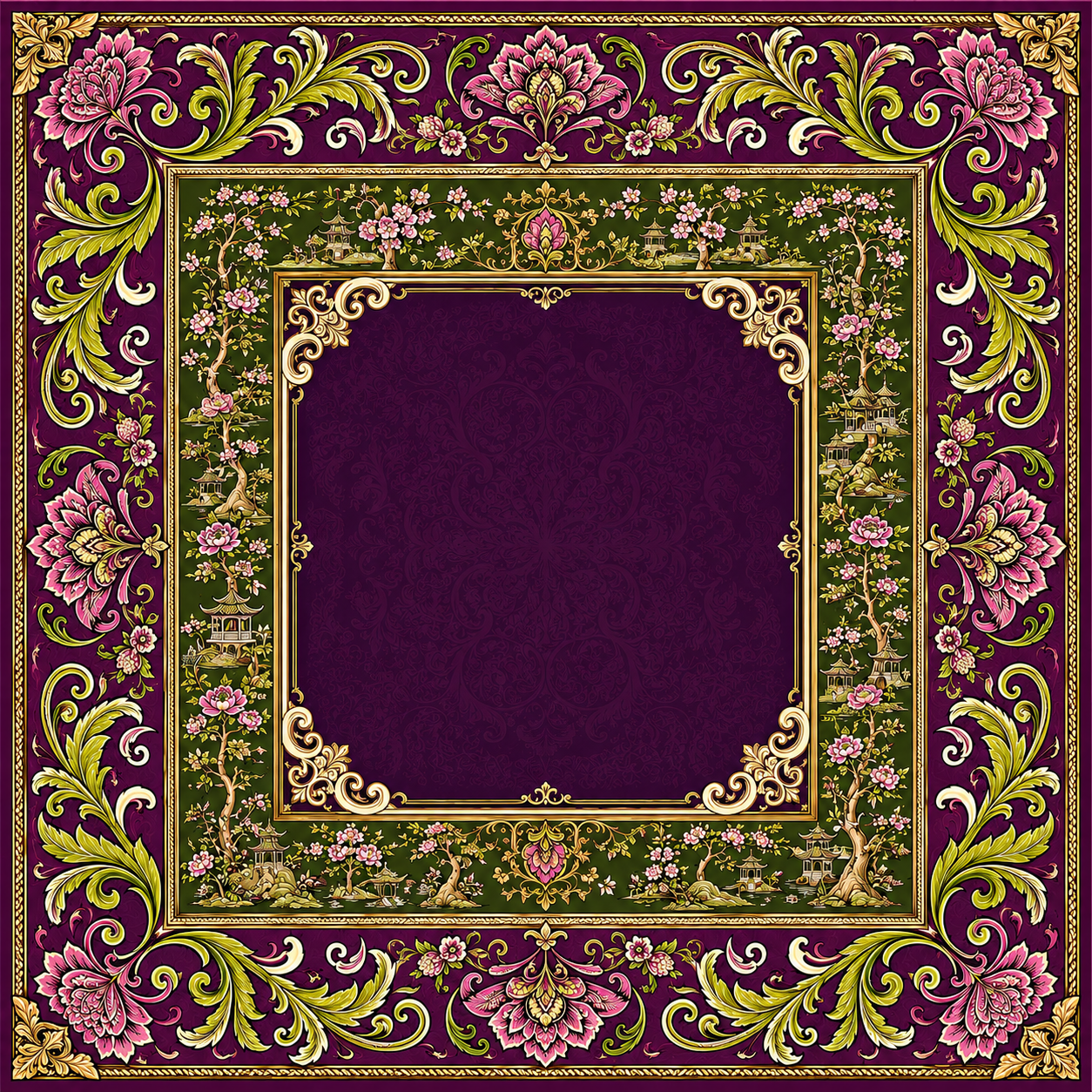 The Empress — Jewel Tone Baroque Mahjong Mat - Premium Mahjong from Told in Tiles - Just $80! Shop now at Pat's Monograms