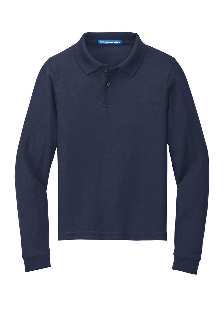 CCS - Y500LS Port Authority Unisex Youth Long Sleeve Silk Touch Polo (Copy) - Premium School Uniform from Pat's Monograms - Just $25! Shop now at Pat's Monograms