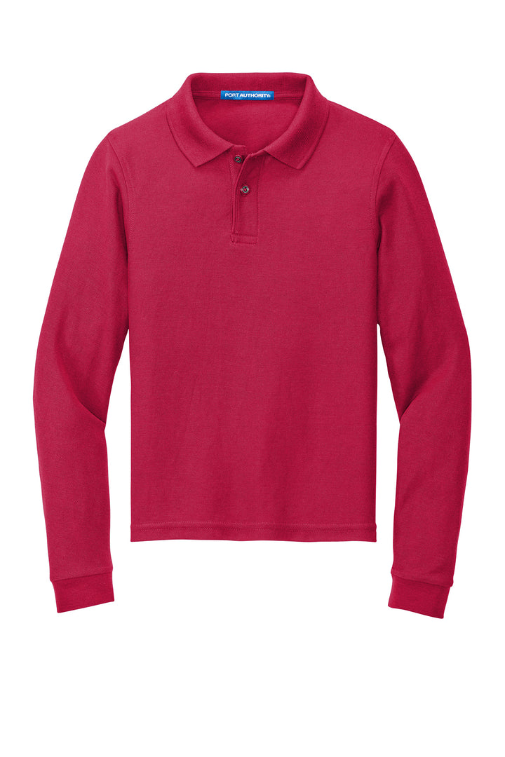 CCS - Y500LS Port Authority Unisex Youth Long Sleeve Silk Touch Polo (Copy) - Premium School Uniform from Pat's Monograms - Just $25! Shop now at Pat's Monograms