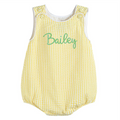 Classic Yellow Gingham Baby Bubble Romper — Lil Cactus Baby & Toddler Outfits
