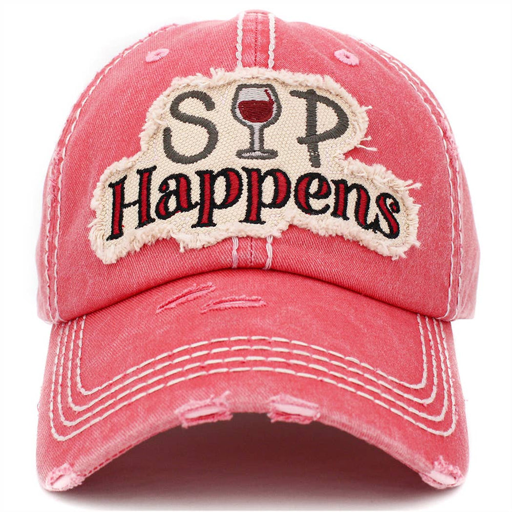 Sip Happens Hat - Premium hats from Your Fashion Wholesale - Just $19.95! Shop now at Pat's Monograms