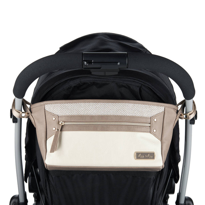 Vanilla Latte Travel Stroller Caddy - Premium Baby Accessories from Itzy Ritzy - Just $34.99! Shop now at Pat's Monograms