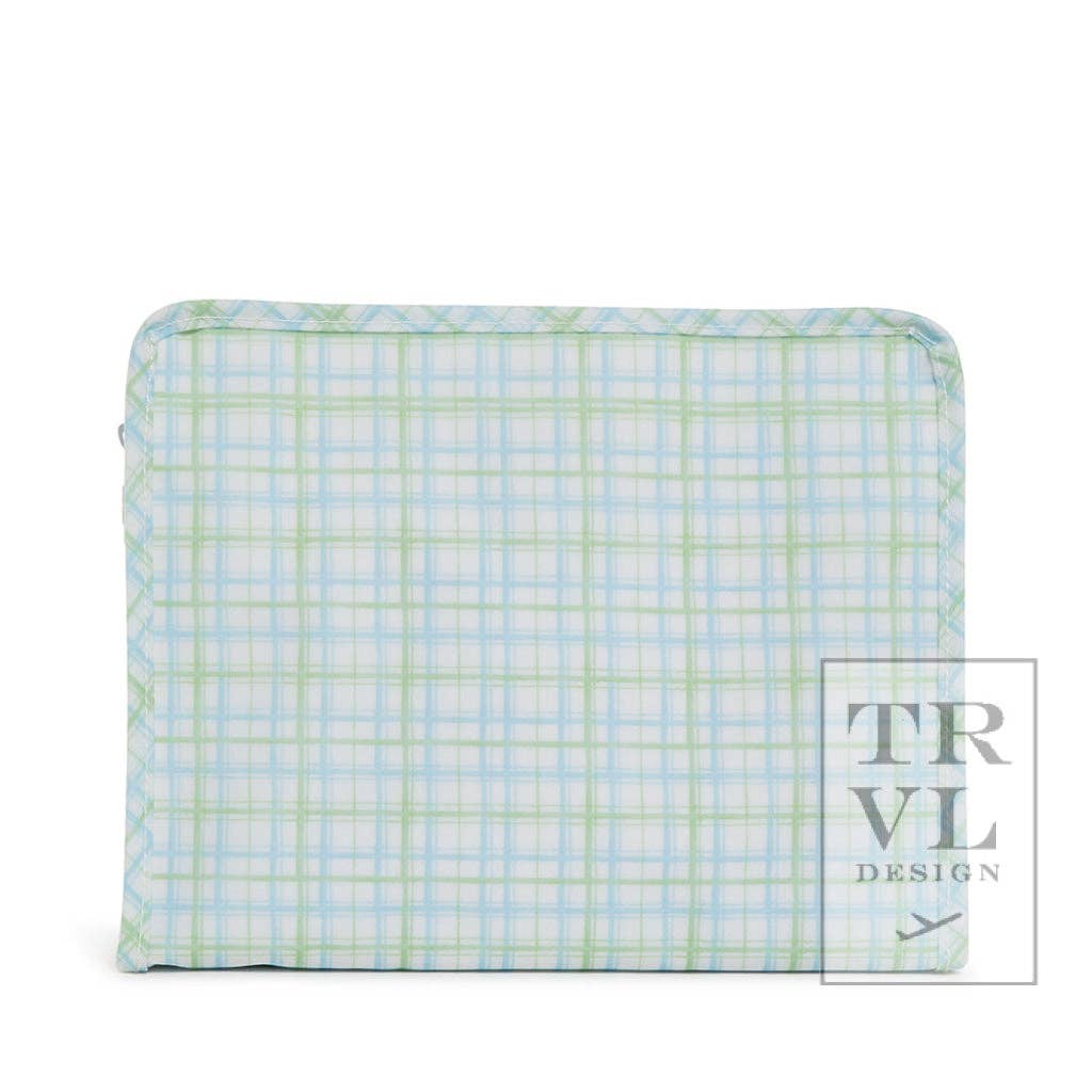 Roadie Large - Classic Plaid Zip Pouches - Premium travel bag from TRVL Design - Just $32! Shop now at Pat's Monograms