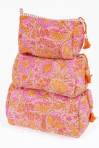 Quilted Cotton Toiletry Bag Set (TB-52) — LA Soul