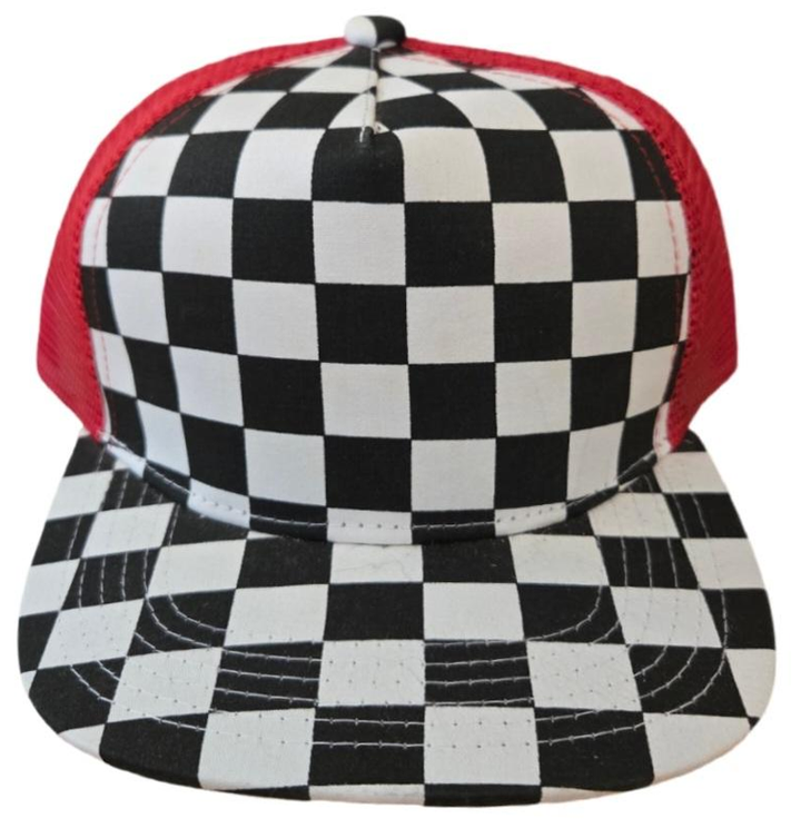 Toddler Kids Checkered Trucker Hat Checker - Premium Trucker Cap from ThatsRad - Just $8.95! Shop now at Pat's Monograms