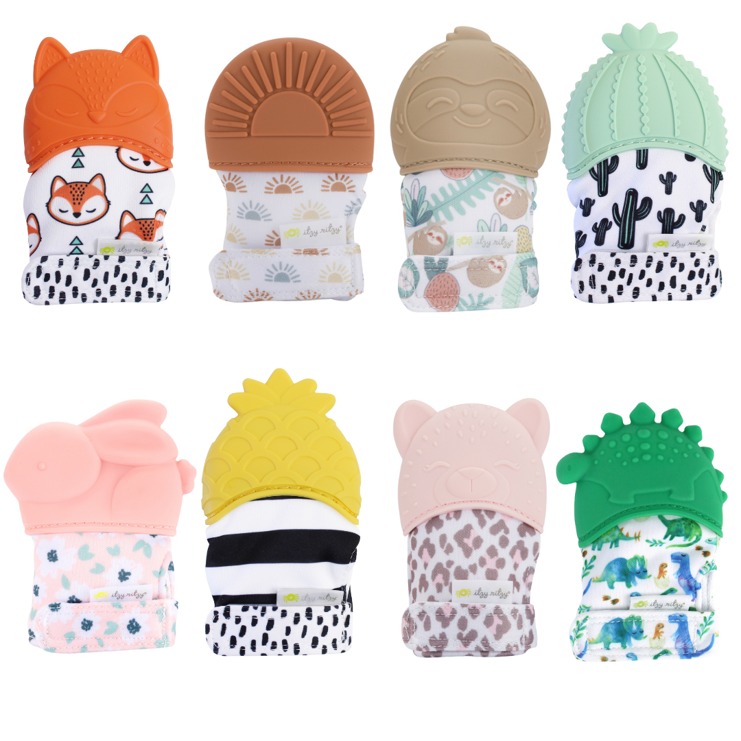 Itzy Mitt™ Silicone Teething Mitts - Premium teethers from Itzy Ritzy - Just $9.95! Shop now at Pat's Monograms