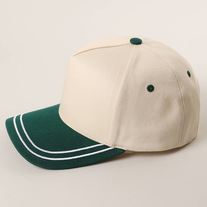 Double Stitched Plain Two Tone Canvas Cotton Trucker Hat - Premium hats from Fashion City - Just $15! Shop now at Pat's Monograms