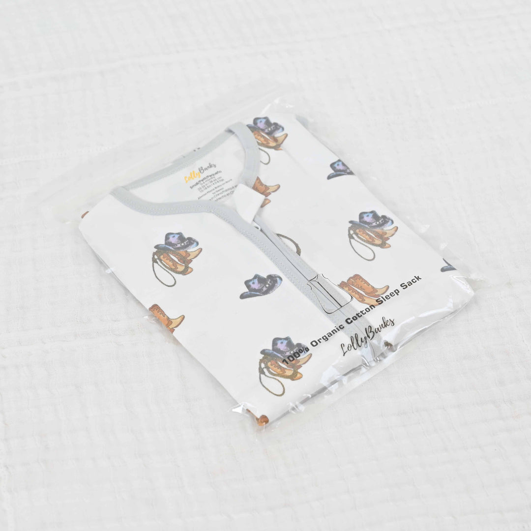 Life Is Better In Boots Baby Sleep Sack, 100% Organic Cotton - Premium Swaddle from LollyBanks - Just $21.95! Shop now at Pat's Monograms