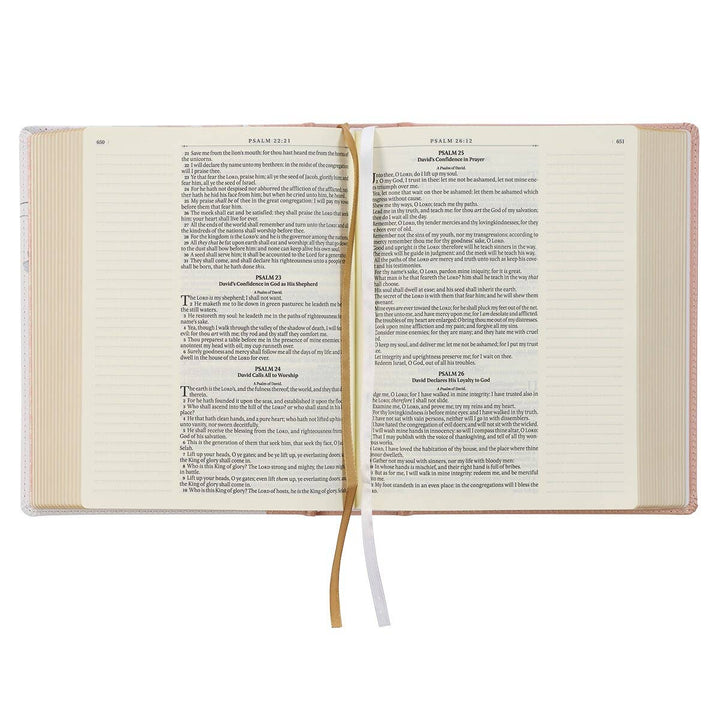 KJV Note-taking Bible Faux Leather HC, Pink Floral Printed - Premium Bible from Christian Art Gifts - Just $39.99! Shop now at Pat's Monograms