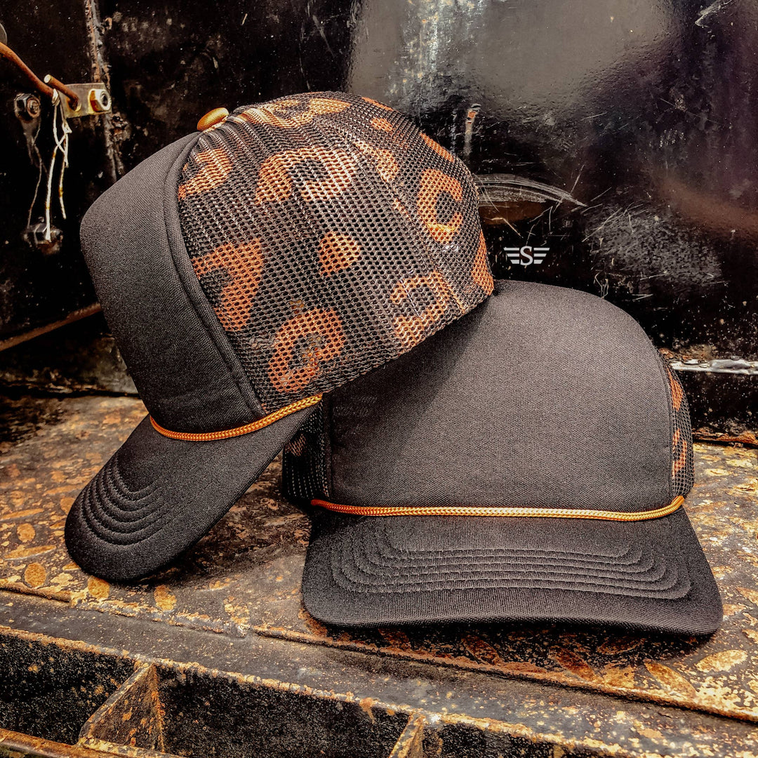 Leopard Mesh Back Foam Trucker Cap - Premium Trucker Cap from Flying S Company - Just $16.99! Shop now at Pat's Monograms