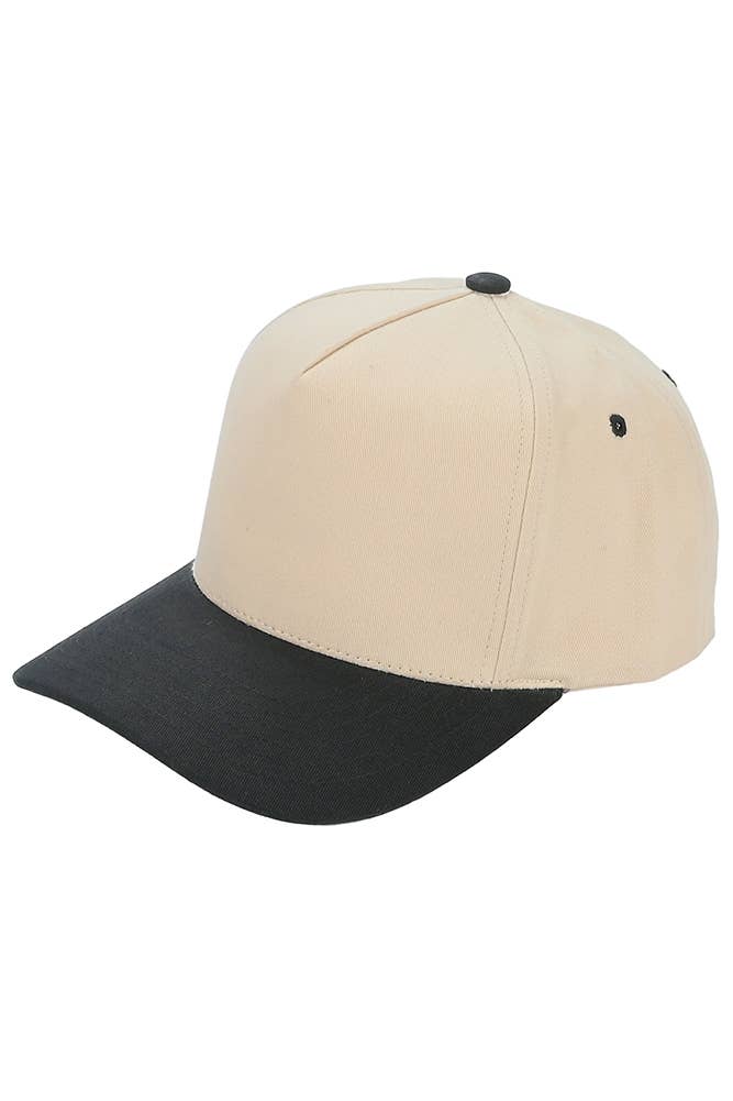 C.C Two Tone Canvas Trucker Hat Baseball Cap - Premium baseball cap from Hana - Just $12! Shop now at Pat's Monograms