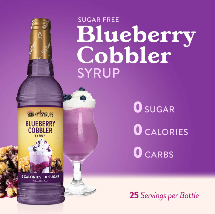 Sugar Free Blueberry Cobbler Syrup - Premium drink mix from Jordan's Skinny Mixes - Just $8.99! Shop now at Pat's Monograms