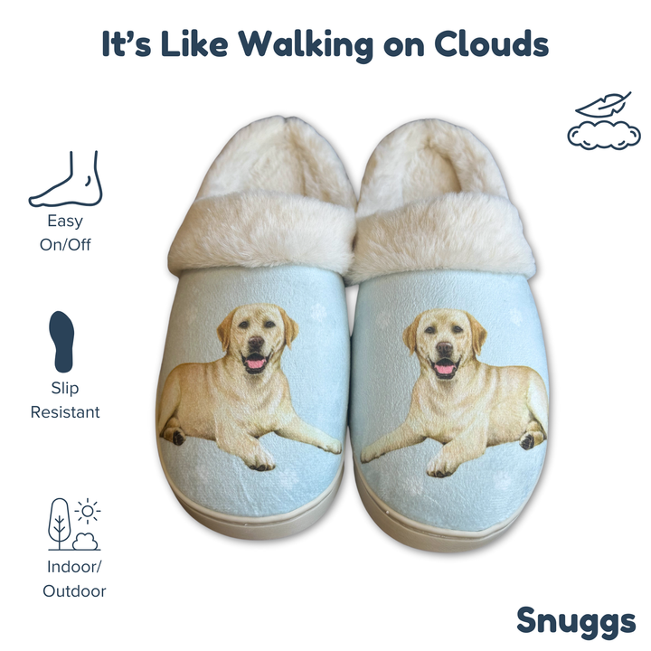 Labrador Yellow Snuggs Slippers - Premium Slippers from E&S Pets - Just $24.95! Shop now at Pat's Monograms