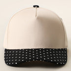 SMALL POLKA DOT Brim Two-Tone Trucker Hat — Fashion City