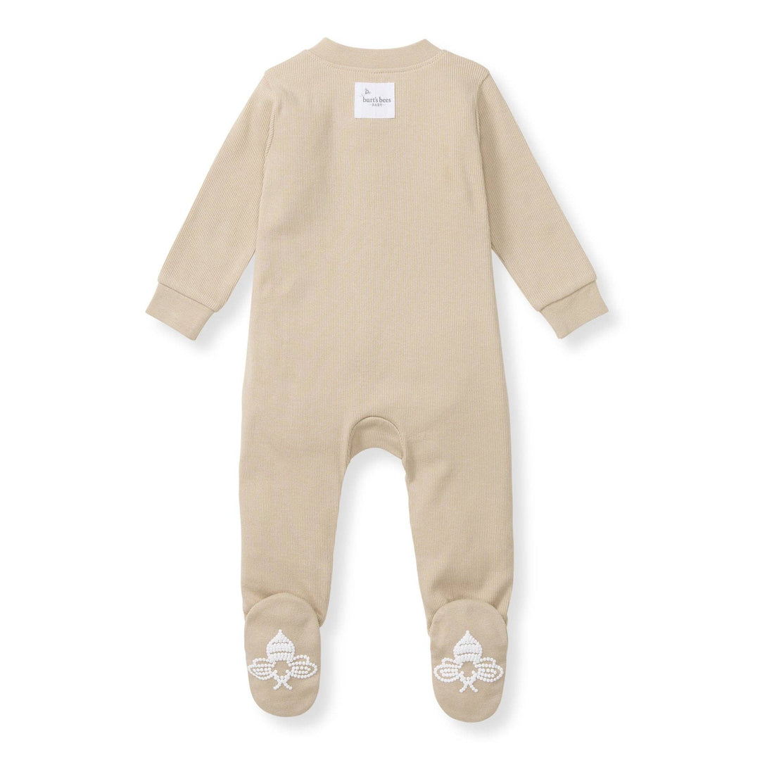 Solid Rib Organic Cotton Sleep & Play - Hummus - Premium Baby & Toddler Outfits from Burt's Bees Baby - Just $14.95! Shop now at Pat's Monograms