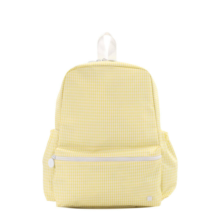 BACKPACKER - BACKPACK GINGHAM BUTTERCUP - Premium Backpack from TRVL Design - Just $64.95! Shop now at Pat's Monograms