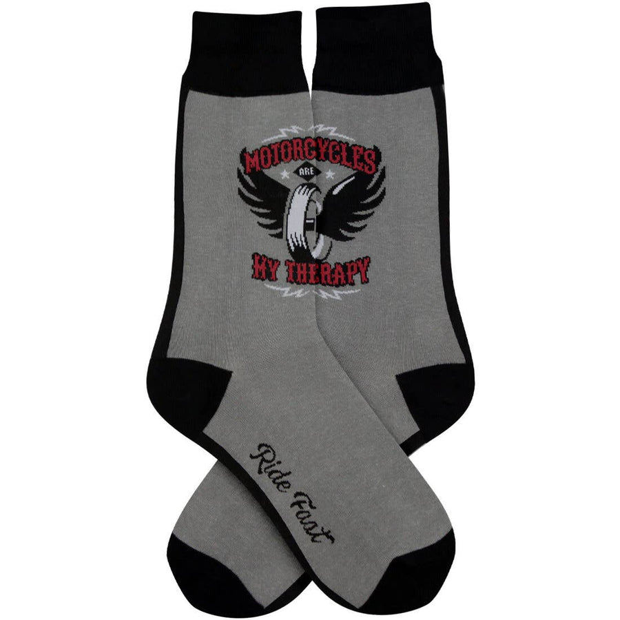 Men's Motorcycle Therapy Socks - Premium socks from Foot Traffic Socks - Just $10.95! Shop now at Pat's Monograms