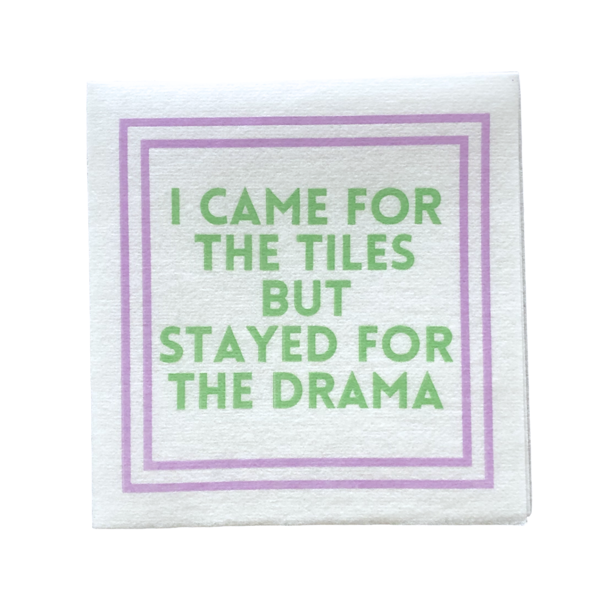 MAHJONG NAPKINS | 5'' x 5'' Luxury, Linen-Feel, Eco-Friendly