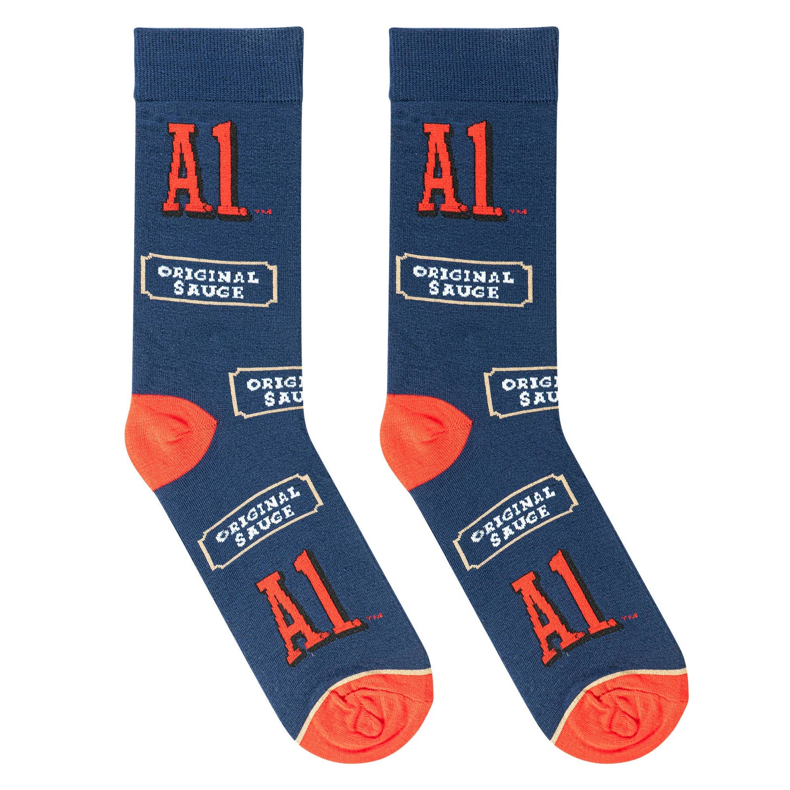 A1 Steak Sauce - Premium socks from Crazy Socks - Just $7! Shop now at Pat's Monograms