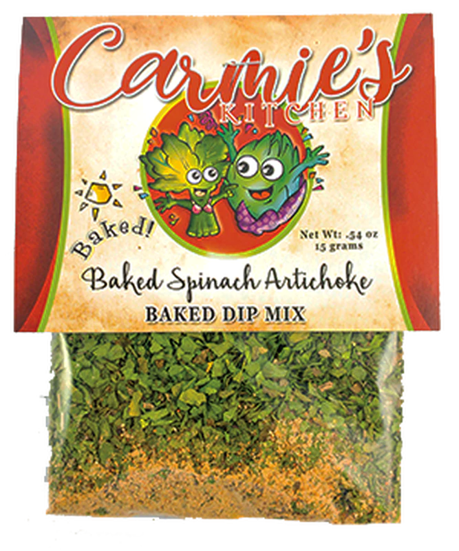 Baked Spinach Artichoke Dip Mix - Premium Dips & Spreads from Carmie's Kitchen - Just $4.50! Shop now at Pat's Monograms