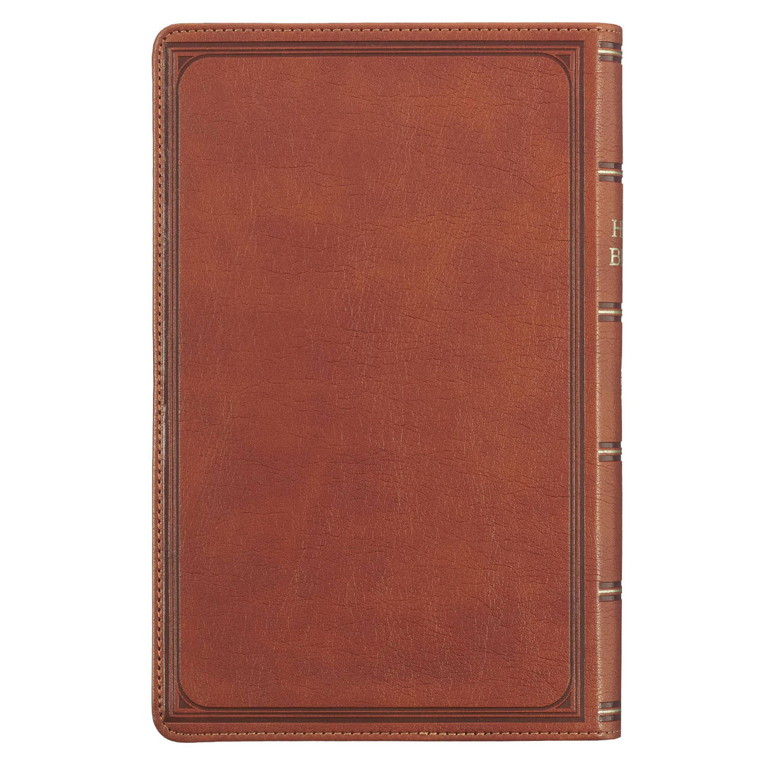 Brown Faux Leather Giant Print King James Bible - Premium Books and Devotionals from Christian Art Gifts - Just $39.99! Shop now at Pat's Monograms
