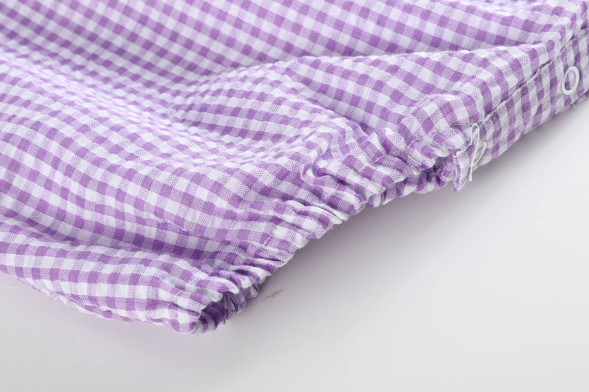 Classic Purple Gingham Baby Bubble Romper - Premium Baby & Toddler Outfits from Lil Cactus - Just $30! Shop now at Pat's Monograms