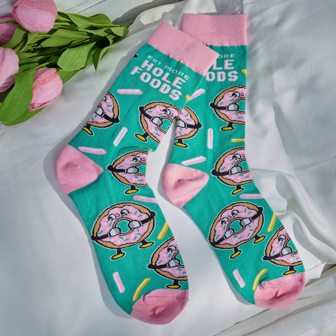 Eat More Hole Foods Socks - Premium Socks from Primitives by Kathy - Just $11.50! Shop now at Pat's Monograms