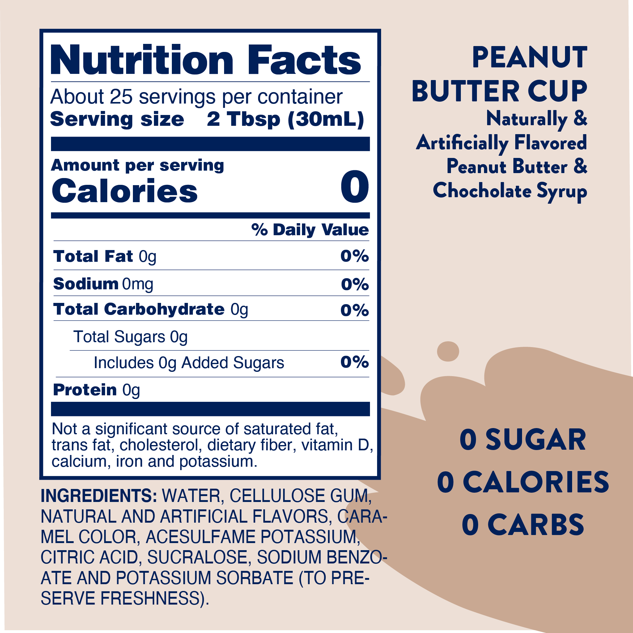 Sugar Free Peanut Butter Cup Syrup - Premium drink mix from Jordan's Skinny Mixes - Just $9.59! Shop now at Pat's Monograms