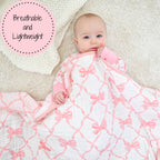Muslin Quilt Baby & Kids Blanket Beautiful Bows - Premium Baby Blanket from LollyBanks - Just $29.95! Shop now at Pat's Monograms