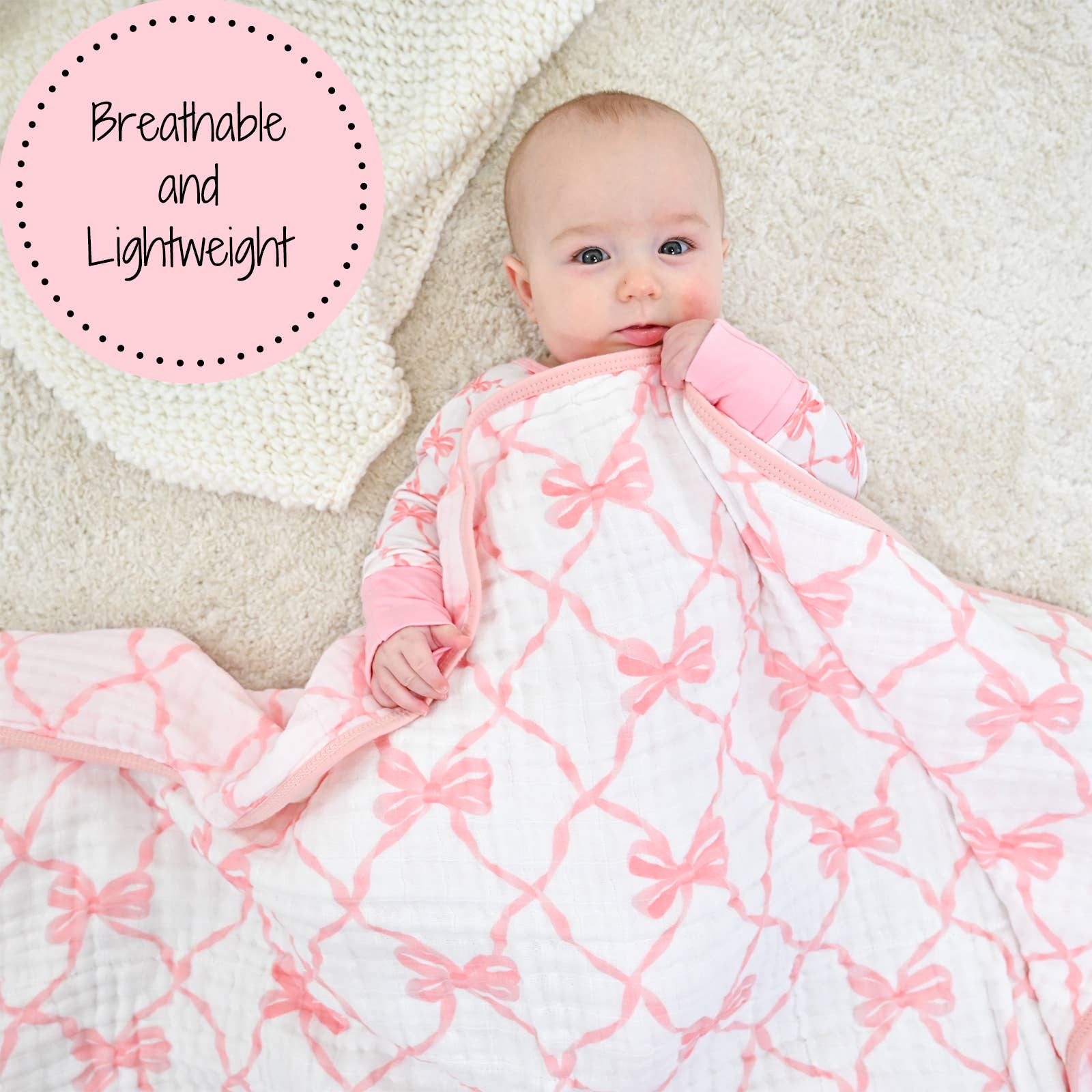 Muslin Quilt Baby & Kids Blanket Beautiful Bows - Premium Baby Blanket from LollyBanks - Just $29.95! Shop now at Pat's Monograms