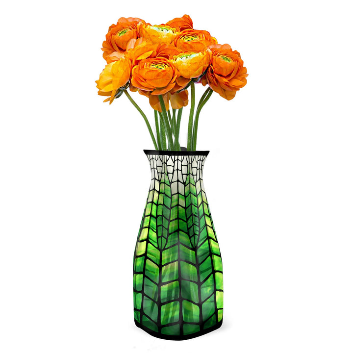 Modgy Expandable Vase - Louis C. Tiffany Green Lotus Pagoda - Premium decor from Modgy - Just $9.95! Shop now at Pat's Monograms