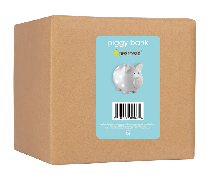 Polka Dot Piggy Bank - Premium Gifts from Pearhead - Just $21.95! Shop now at Pat's Monograms