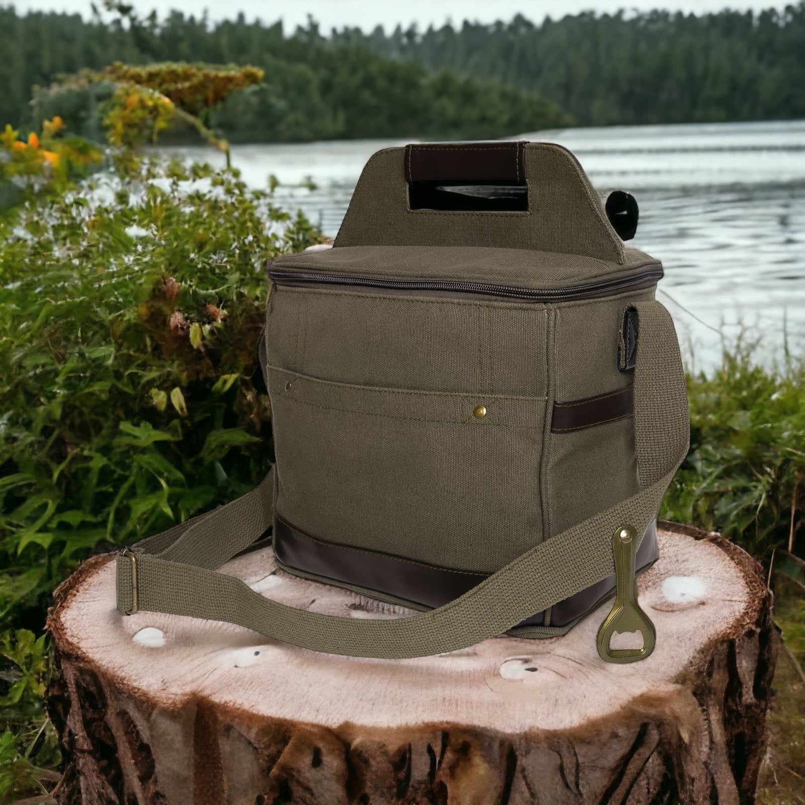 Canvas Insulated Beer Cooler Tote - Premium Bags and Totes from Rothco - Just $28.95! Shop now at Pat's Monograms