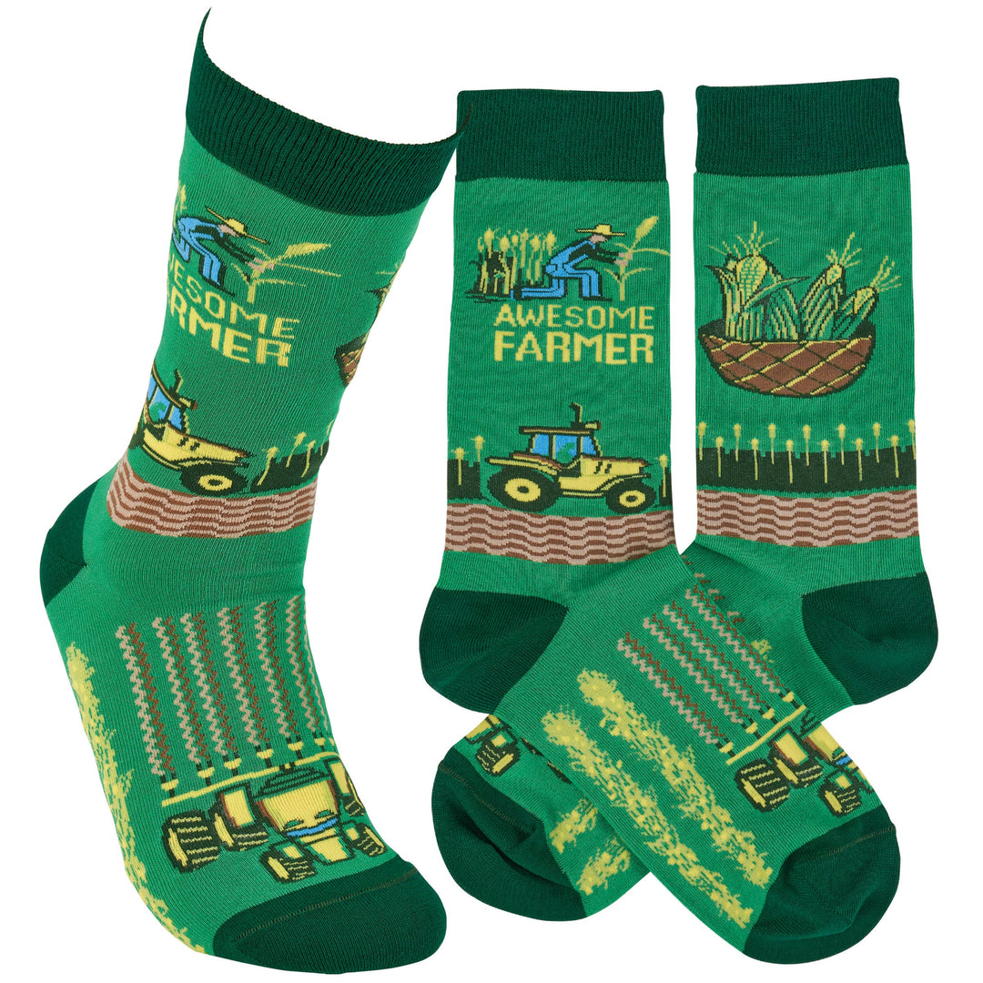 Awesome Farmer Socks - Premium  from Primitives by Kathy - Just $10.95! Shop now at Pat's Monograms